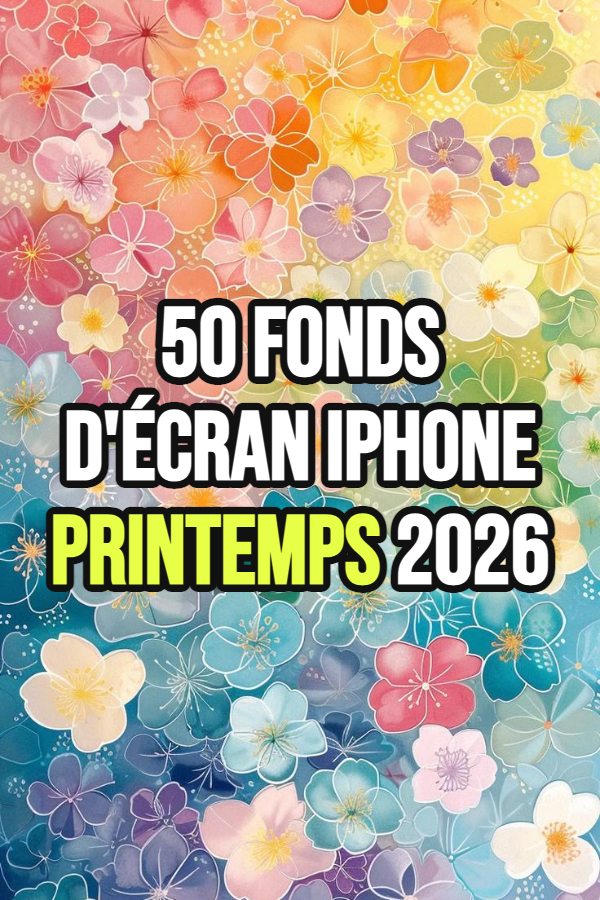 50 Fonds d'Écran iPhone Printemps 2026