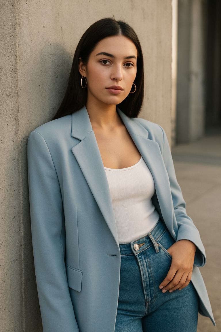 Outfits et looks tendance ice blue: