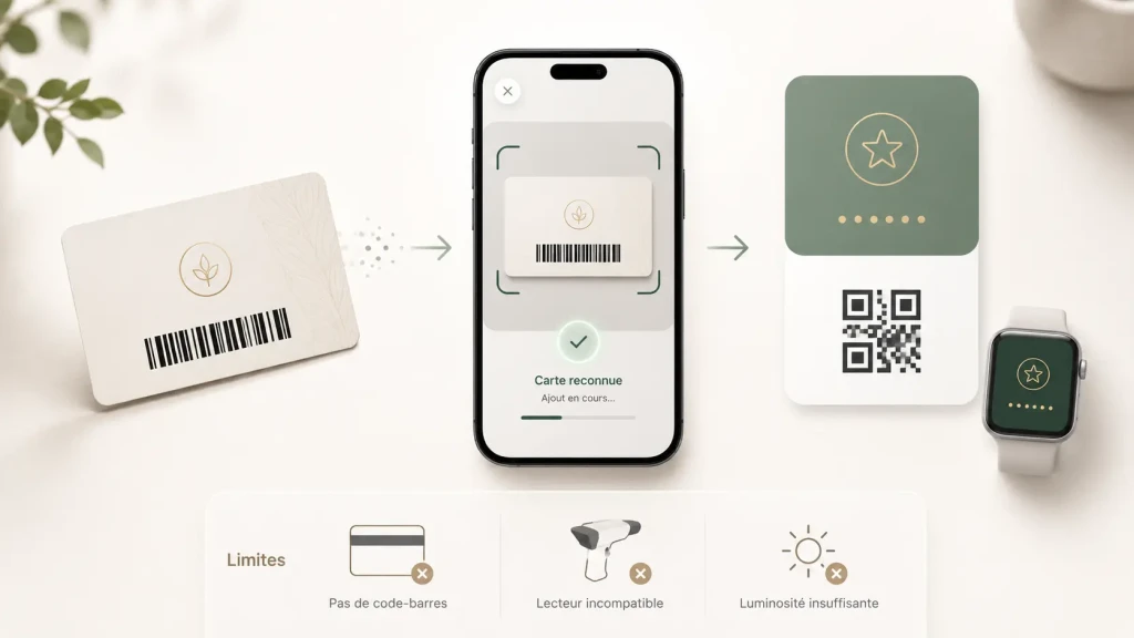 Ajouter une carte fidélité dans Apple Wallet 2 Carte fidélité dans Wallet sur iOS